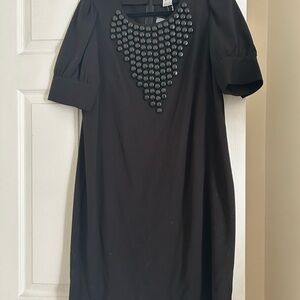 Black Dress with Beaded Detail